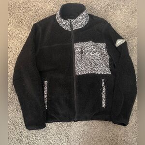 Penfield Womens Mattawa Fleece - Black and White Composition Pattern